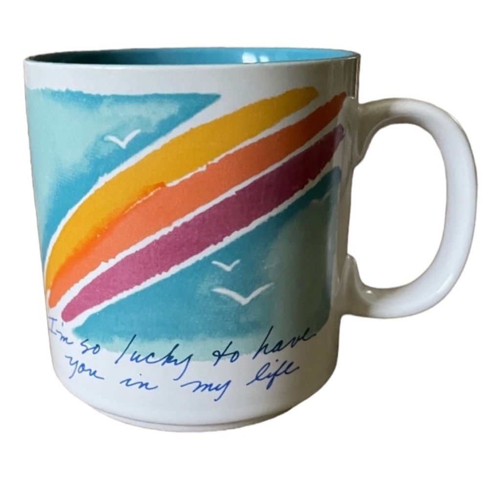 Vintage Feelings Papel Coffee Mug " I'm so lucky to have you in my life"